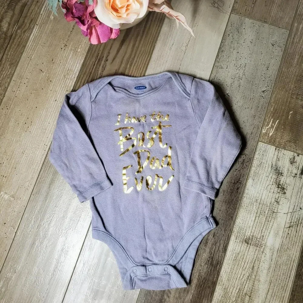 Old Navy Baby Girl Long Sleeve Bodysuit 18-24 Months NWOT